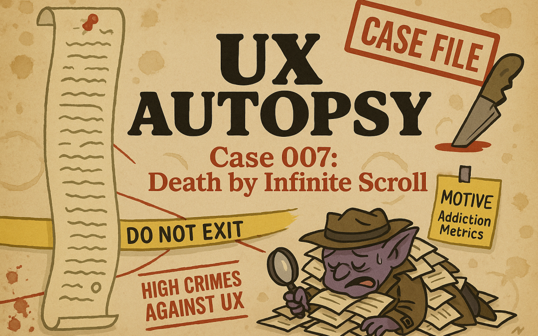 UX Autopsy Case 007: Death by Infinite Scroll