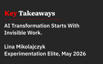 AI Transformation Starts With Invisible Work.