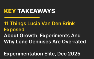 11 Things Lucia van den Brink Exposed About Growth, Experiments and Lone Geniuses