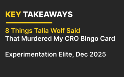 8 Things Talia Wolf Said That Murdered My CRO Bingo Card