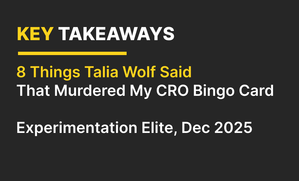 8 Things Talia Wolf Said That Murdered My CRO Bingo Card