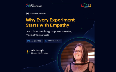 Zoho PageSense: Why every experiment starts with empathy