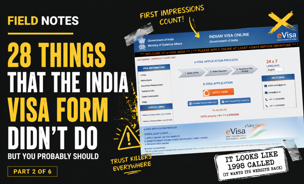 The India Visa Form Autopsy: Progress, Captchas and Dropdown Doom