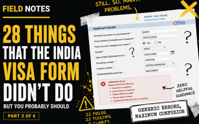 The India Visa Form Autopsy: Applicant Details and Cognitive Overload