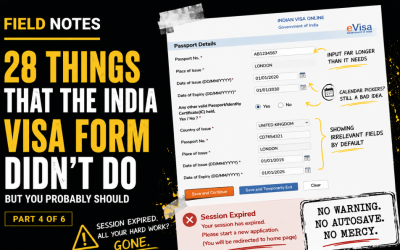 The India Visa Form Autopsy: Passport Details and the Session Expiry Gotcha
